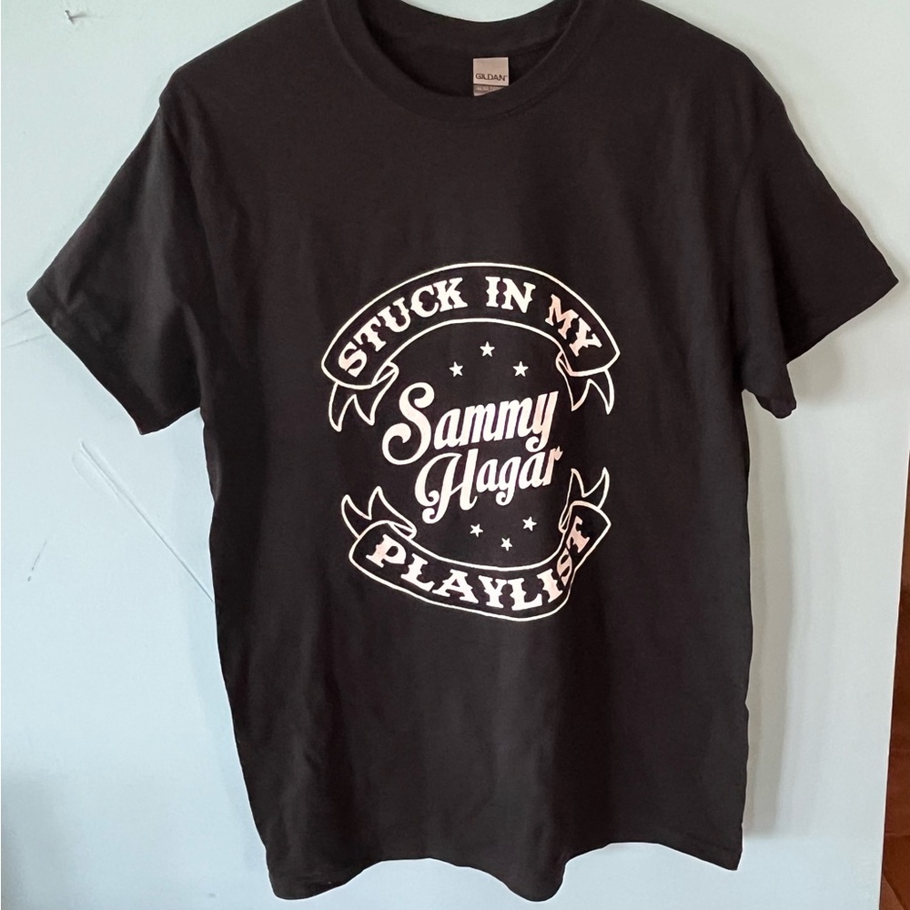 Sammy Hagar T Shirt Mens Medium Stuck In My Playlist  Gildan